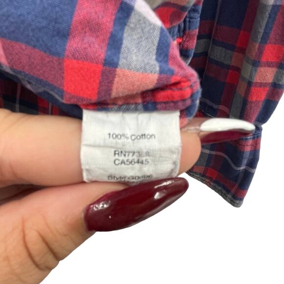 J. Crew Women Cotton Plaid Pattern Button Up Long Sleeve Shirt - Picture 5 of 9